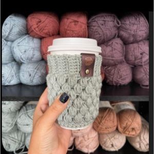 Crochet coffee sleeve